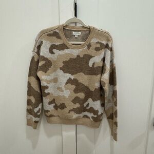 NWOT brown camo Lucky Brand sweater